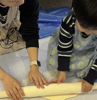 松尾由美子アナ、香川流うどん作り体験！子供たちと楽しいひとときを報告