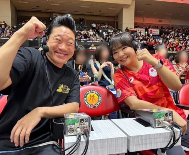 お笑い芸人 みやぞん AICHICENTRALCUP2024で生放送！「バスケットハマりました😳💕」