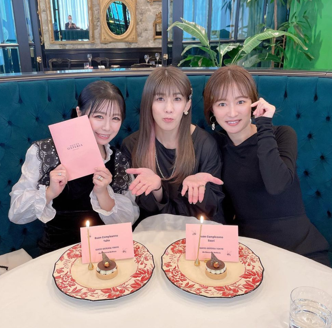 吉田沙保里、友人とGUCCIのレストランで誕生日会💕「セレブだなぁ〜✨」