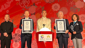 「西陣織で世界記録達成！」市川團十郎、豪華絢爛なギネス認定セレモニーに喝采！