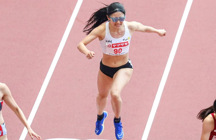「私は元気をもらえましたよ！」美女陸上選手、決勝で奮闘したハードルランフォトを公開！ファンエール続々「素敵でした」