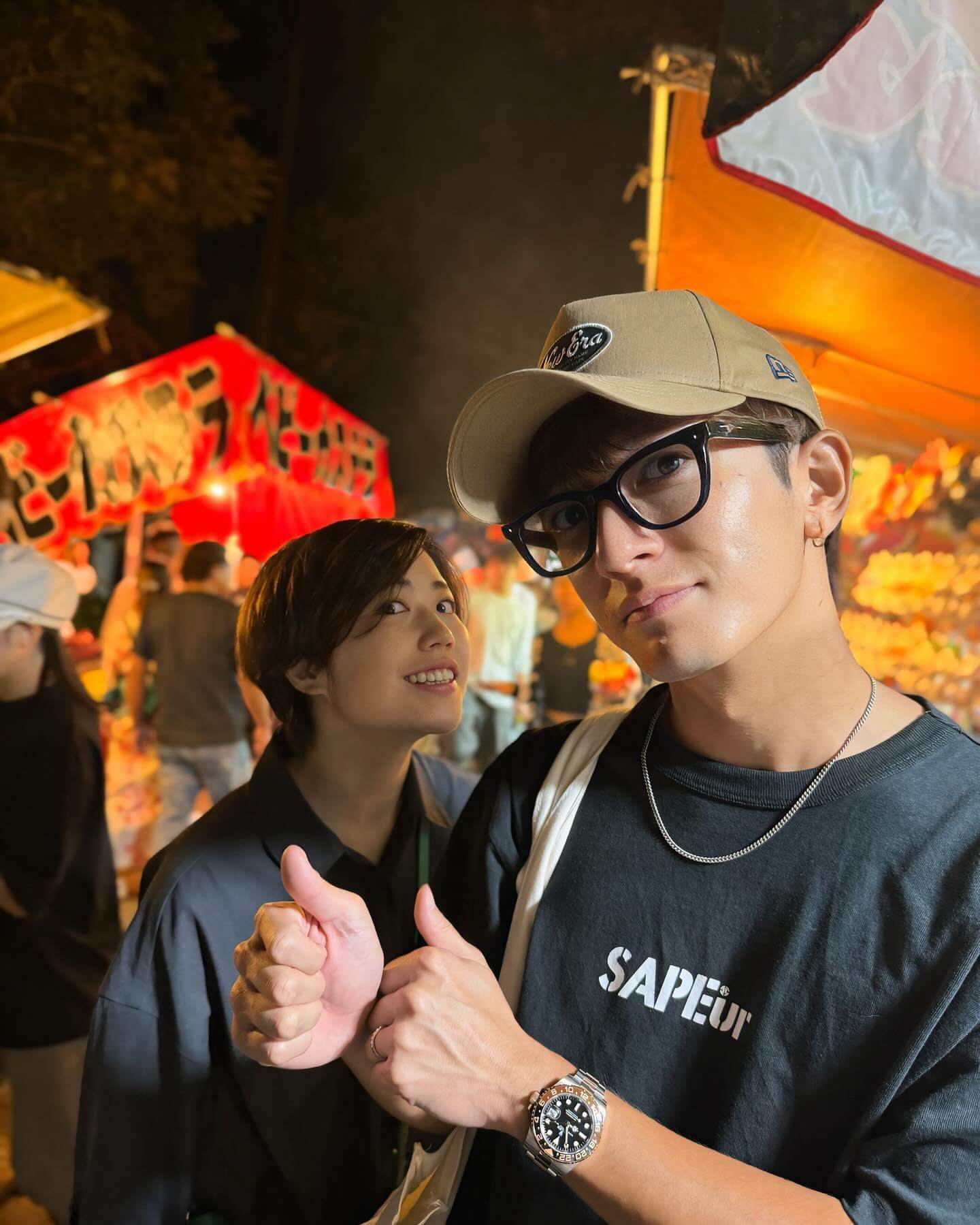 大倉士門、お祭り写真と一緒に妹の誕生日を報告！