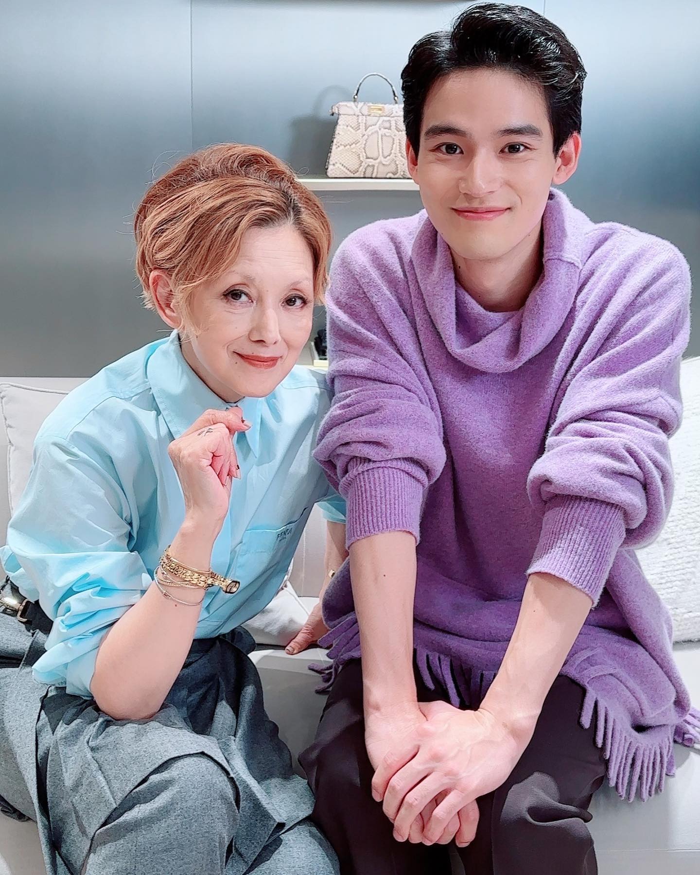 夏木マリがドラマ『中学聖日記』で共演した