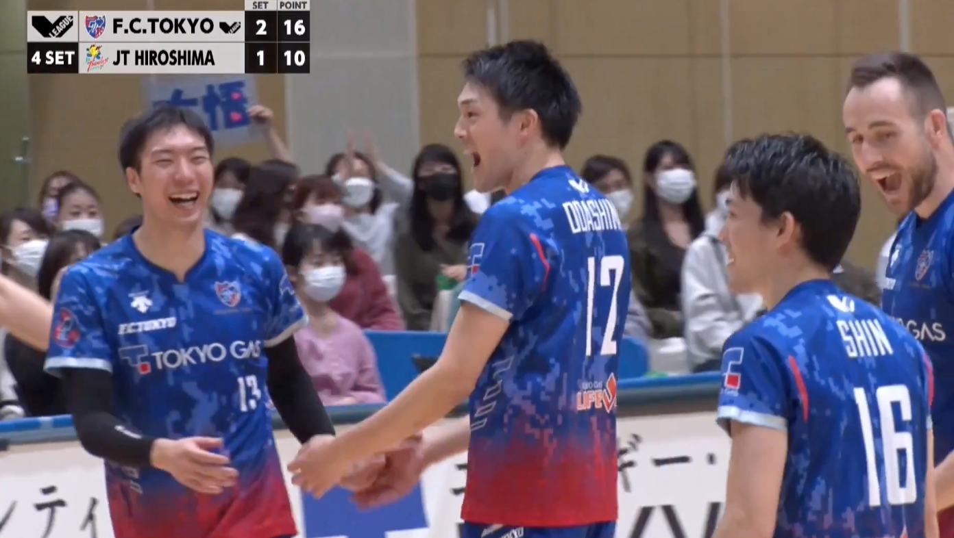 Ｖリーグ男子　FC東京 vs. JTサンダーズ広島 2021/11/13【ハイライト】