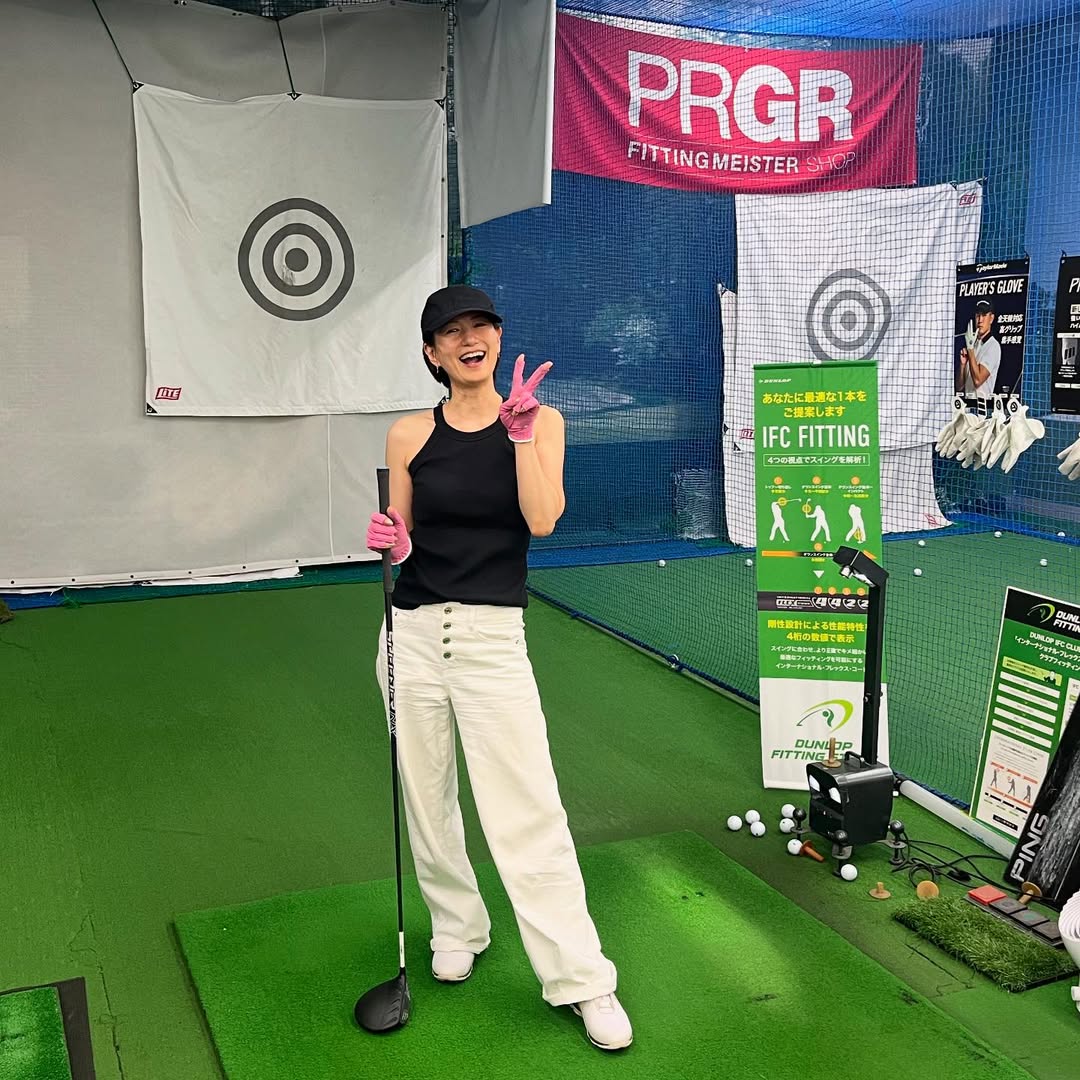 フリーアナウンサー・馬場典子、レンタルのゴルフクラブにてグリップのフィット感にビックリ！