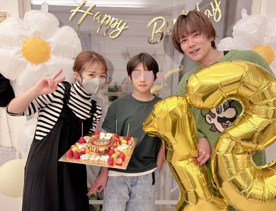 辻希美、12歳の誕生日を迎えた長男との家族ショット公開💓来年から中学生に🌈