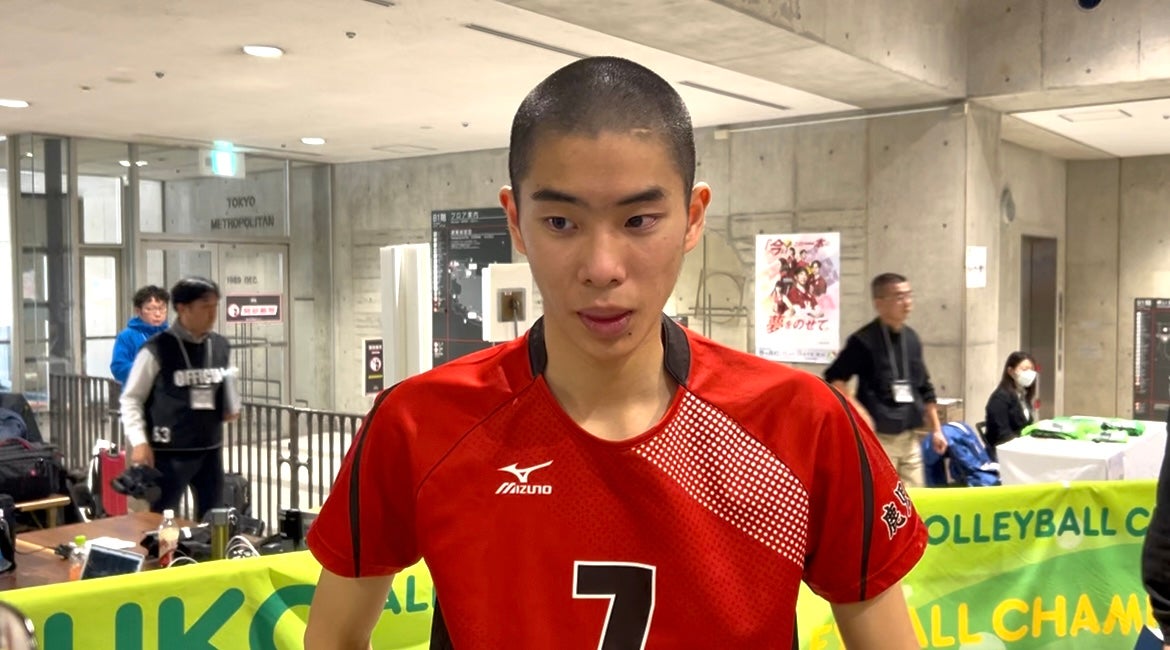 【動画】 川内商工のスーパールーキー・田中洸に試合後インタビュー【春高バレー2026】