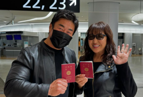 北斗晶、夫婦で海外ロケに出発！スタイリッシュな私服に称賛の声