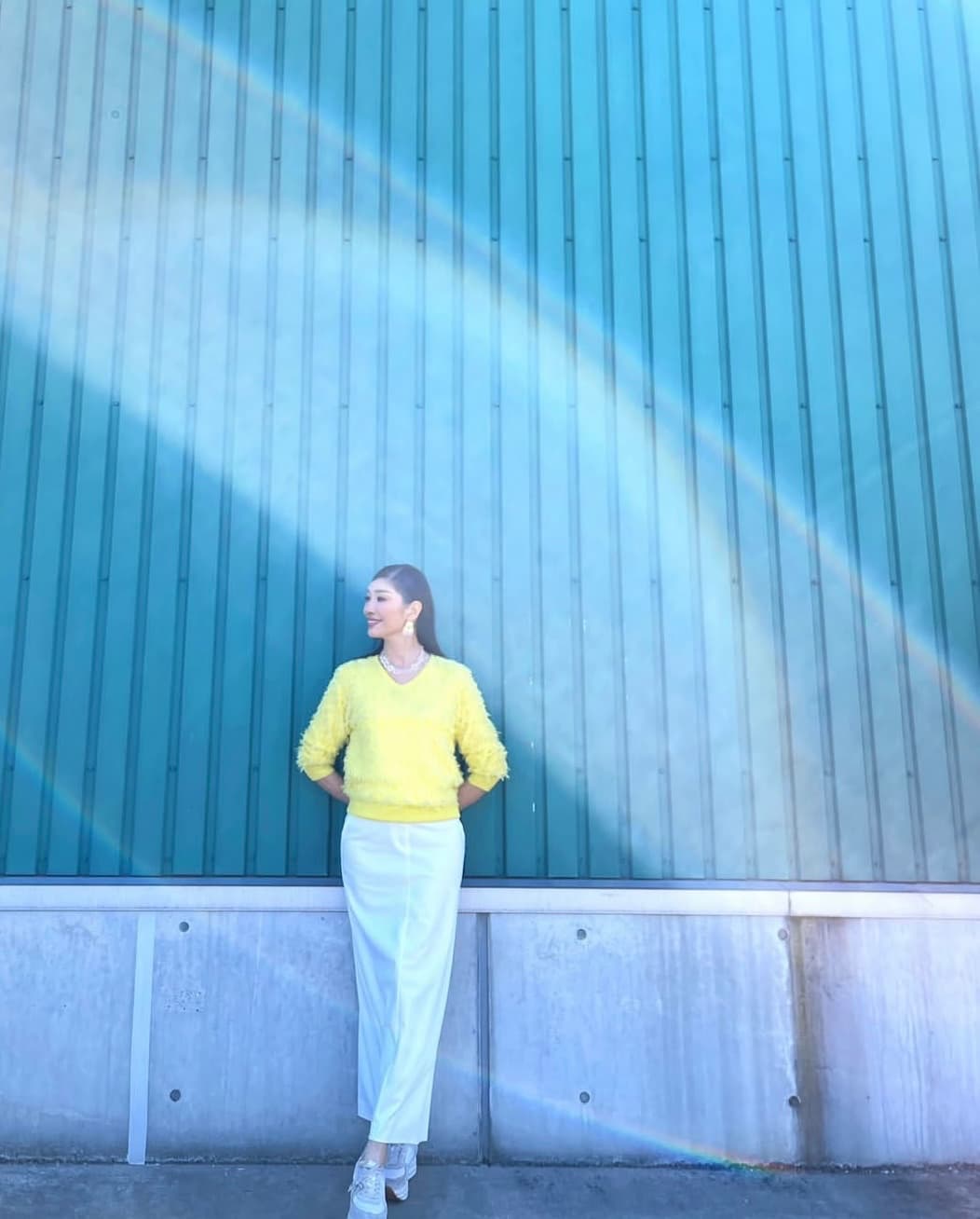 アンミカ、不思議な虹との美しすぎるコラボショットにファンうっとり！