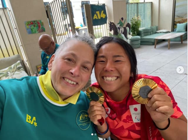 上地結衣がオリンピックヴィレッジを去る前に