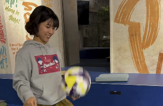 御手洗菜々アナ、リフティング10回目指し意気込み