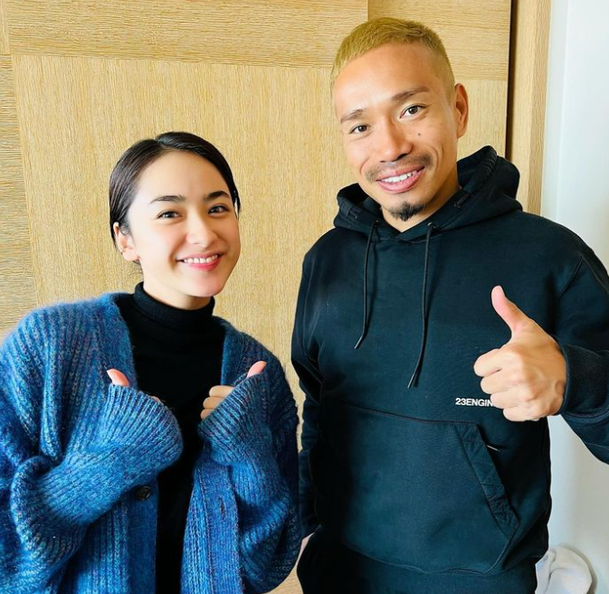 平祐奈、”スーパーサイヤ人”長友との2Sを公開しエール📣「日本の思いよ、カタールに届け」