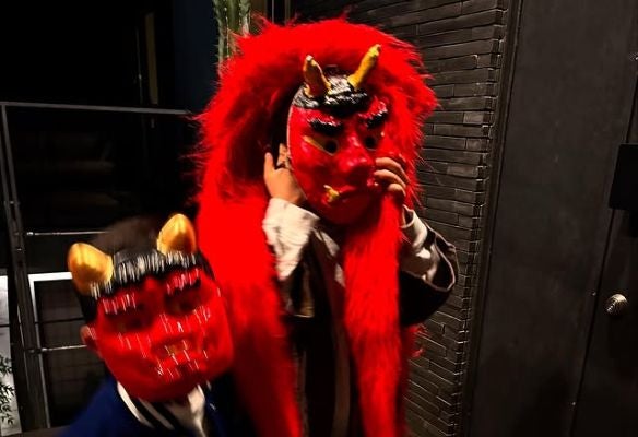 「かわいいですね～」中村獅童、節分まめ撒きの息子ショット公開！鬼好き兄弟の姿にファンほっこり