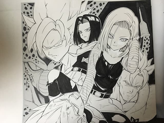 18号が可愛すぎる」人気漫画家が”悟空の日”に公開した原稿に反響