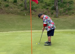 ホールインワン寸前⁉潮田玲子、夫婦ゴルフでまさかの快挙続出にファン沸騰！