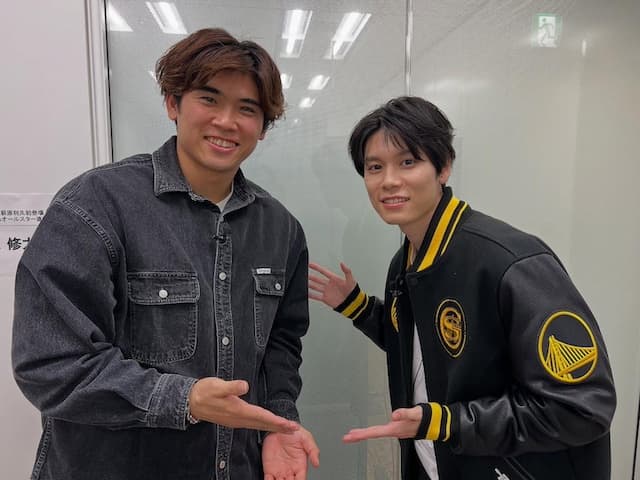 「推しと推しだ」千葉ジェッツが原修太と萩原利久のツーショットを公開！