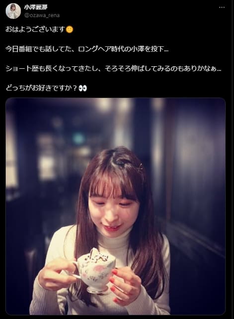 「どっちが好き？」女性声優がロングヘア時代の写真を公開