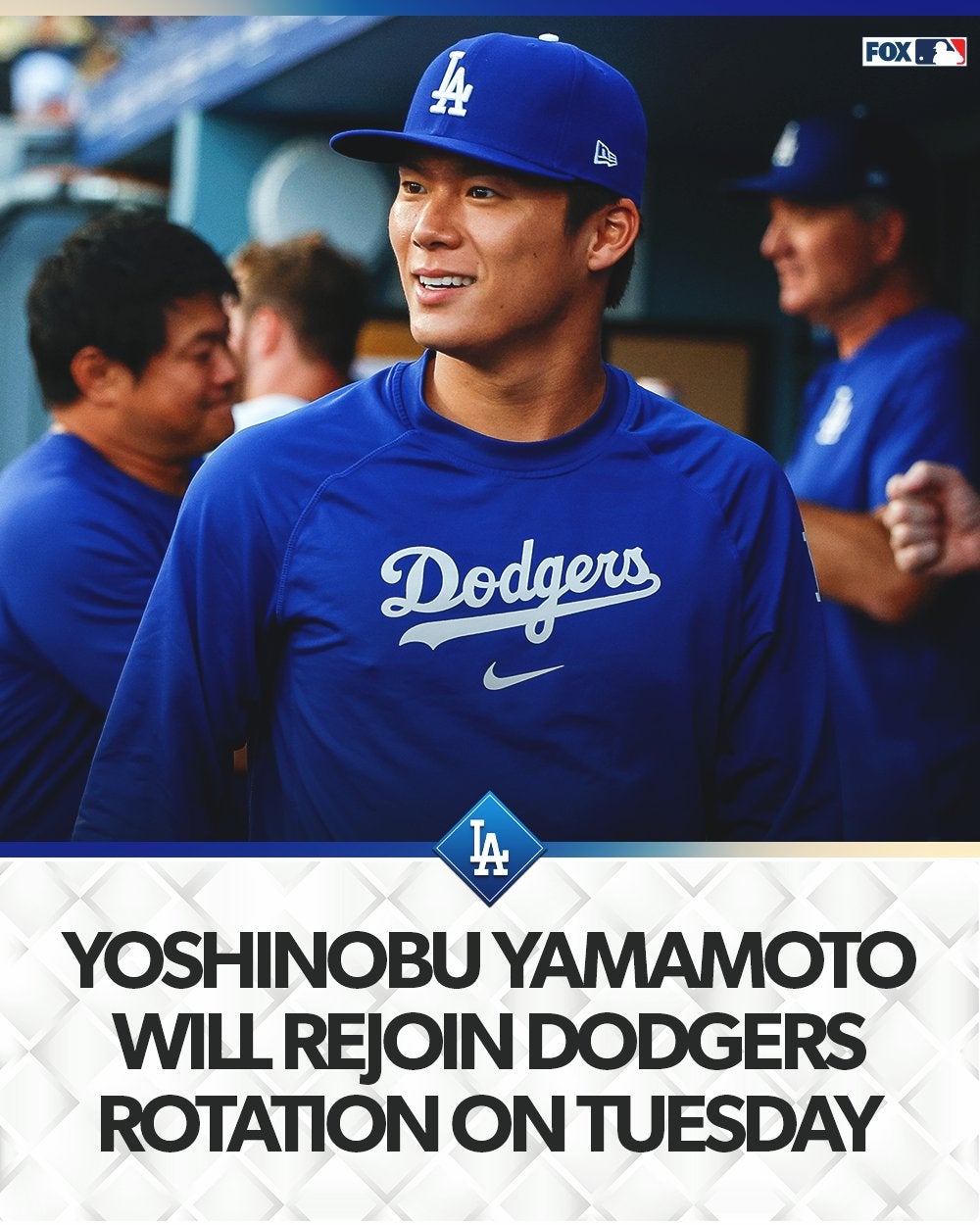 ドジャース・山本の復帰登板日が決定！今永と投げ合う可能性も？