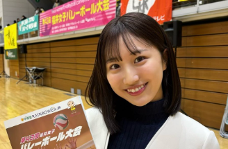 田辺真南葉、第43回福井女子バレーボール大会で司会担当！笑顔で会場を盛り上げる