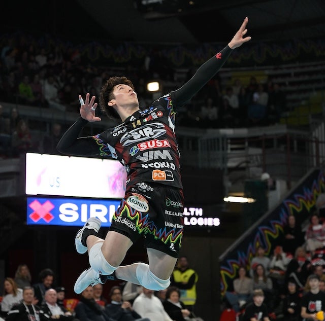 ペルージャ・石川祐希が両チーム最多の14得点を決め勝利に貢献