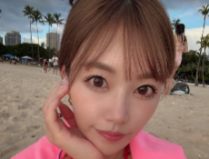 阿比留あんな、ハワイ動画で南国気分をお届け「寒いからこれみてあったまって」