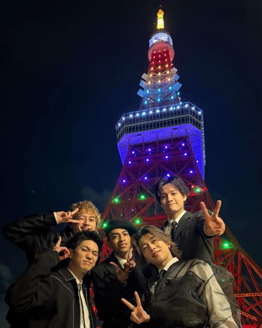 Aぇ! group 東京タワーを背景に5人集合写真を公開