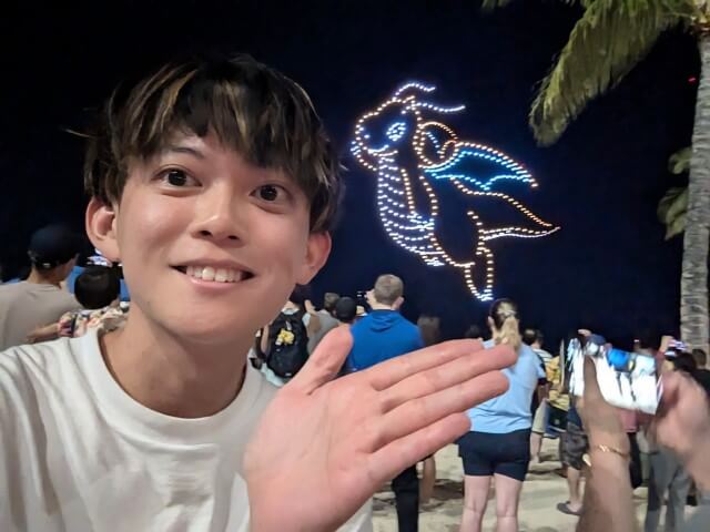 ポケモン大好きタレントが“ハワイのドローンショー”で出会ったポケモンは…？