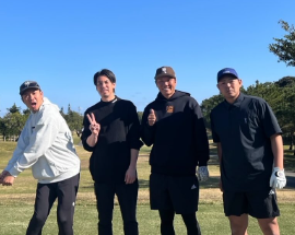 前田健太、88年組でゴルフを満喫！キャンプイン前のひととき！