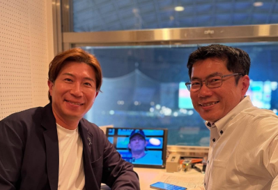 「勝利を届けたかった…」多村仁志、解説室でのオフショットにファンもエール