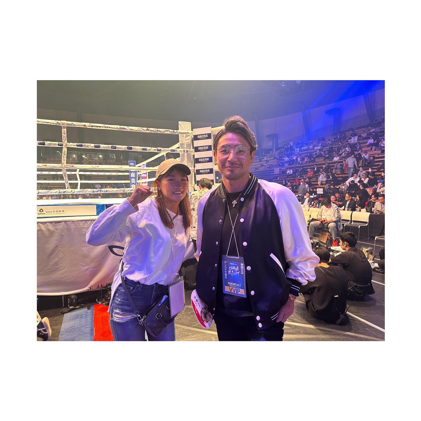 格闘家RENA、魔裟斗とのツーショットにテンション上がる🔥
