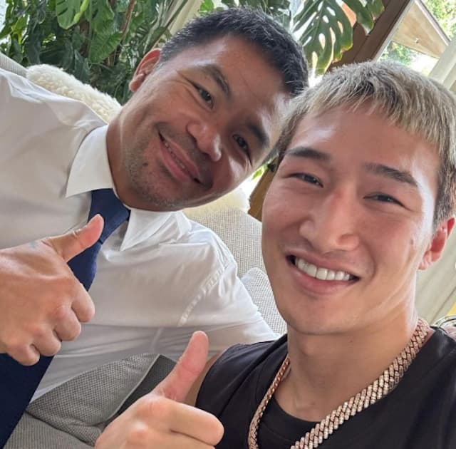 安保瑠輝也　アジアの英雄パッキャオから世界を獲るすべを伝授！