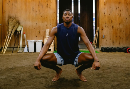 八村塁が木瀬部屋を訪問！“八乃山”として力士と交流