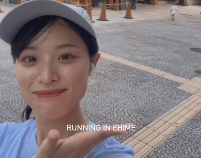 美女スポーツモデル、IN愛媛！松山城をはじめ美しい景観を巡る”情熱・ランニングムービー”を公開！