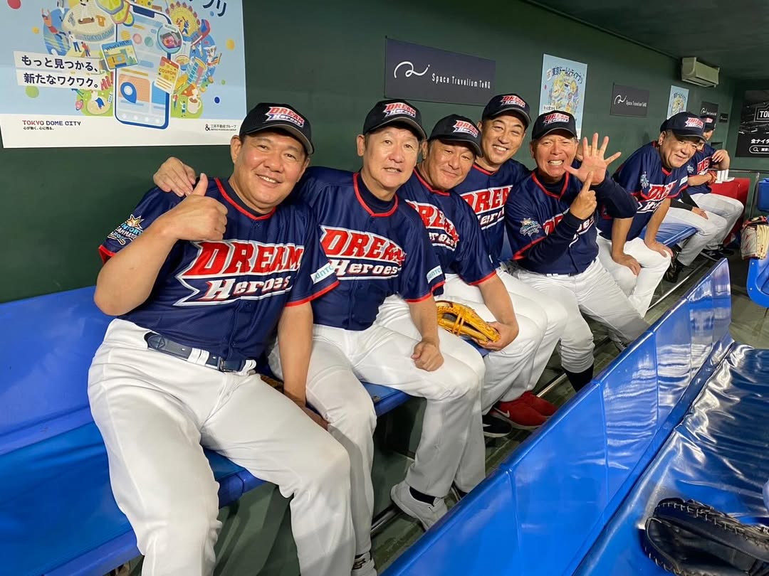 「39年生まれの61歳」元プロ野球選手・西崎幸広、サントリードリームマッチにて同級生ショット！