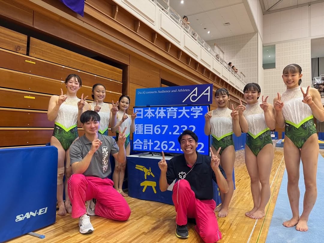 体操・牛奥小羽が全日本インカレを終える「自分の力を存分に発揮できた試合になりました」