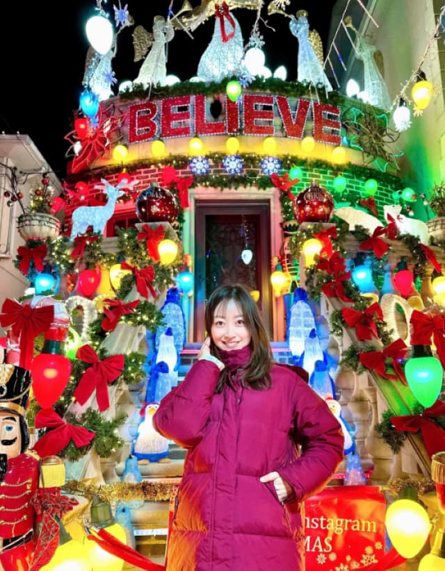 黒川智花が美しいイルミネーションを披露「日本ではなかなかお目にかかれないスケールでした」