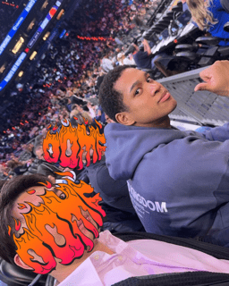 日本ハムの主砲、初のNBA観戦に「最アンド高」