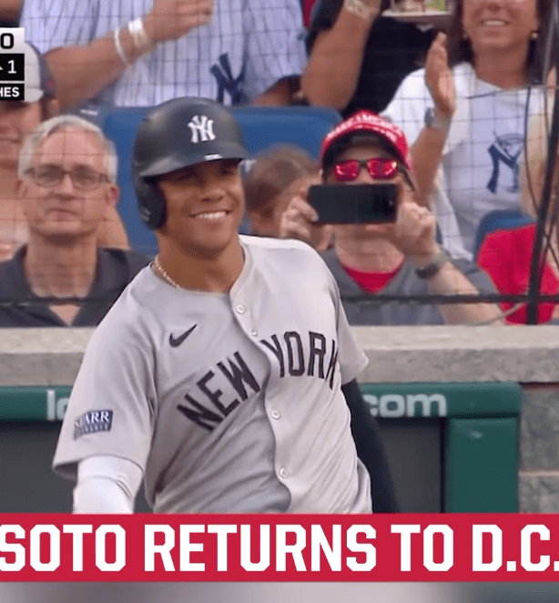 ファン・ソトがワシントンに帰ってきた！観客はスタンディングオーベーションで迎える