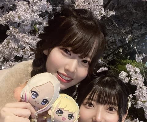 学マス声優が夜桜デート!?ちびぬいとのショットにファンも笑顔