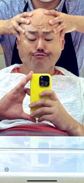 ビビる大木、マッサージ中のクロちゃんのユニークな自撮り写真を公開に「男梅みたいだ」の声