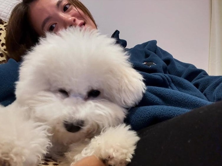 柔道・阿部詩 愛犬との2ショットが「可愛すぎる」と話題に