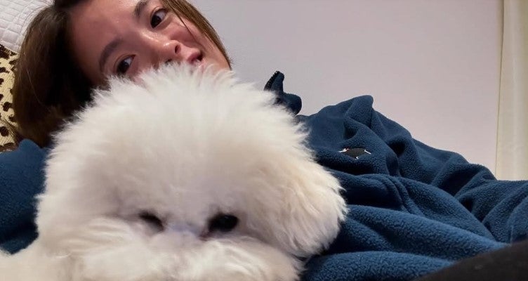 柔道・阿部詩 愛犬との2ショットが「可愛すぎる」と話題に