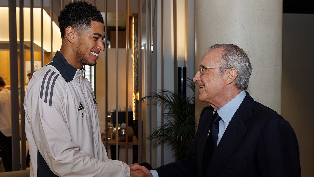 レアル・マドリード　フランスでのフロレンティーノ・ペレス会長との仲睦まじい姿が話題に