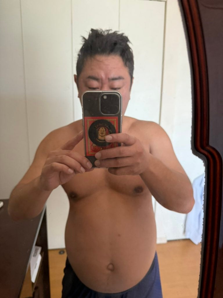 錦鯉・渡辺隆が今日の肉体と運動の経過を報告！