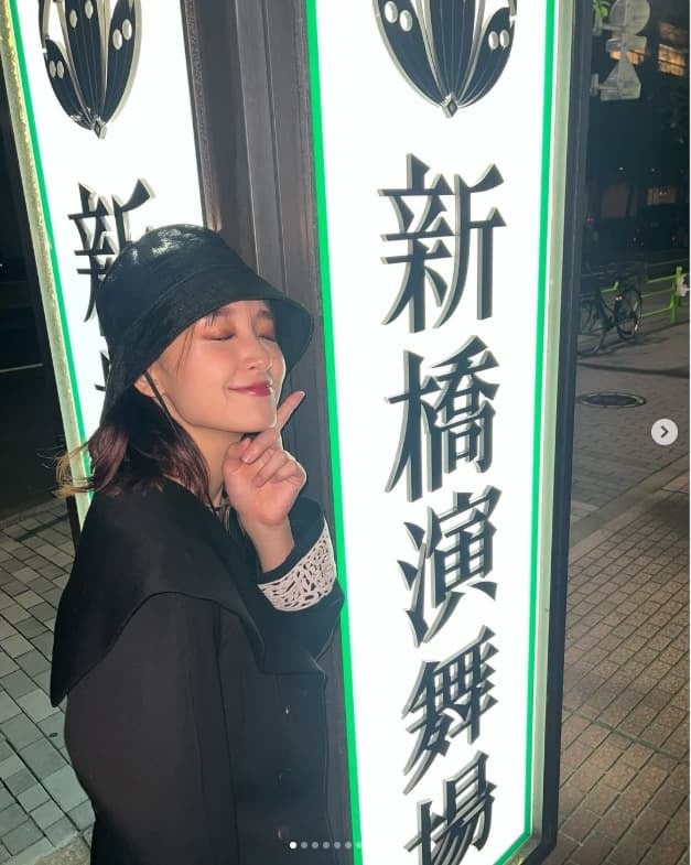 剛力彩芽、新橋演舞場で、満足笑みの感謝！