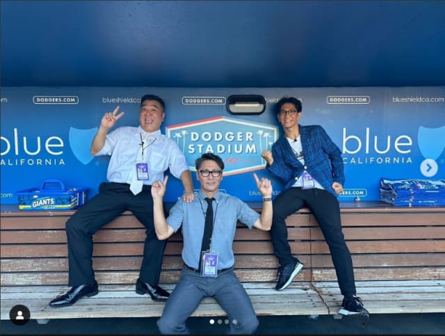 「くる～」元木大介、ドジャースタジアムで「あの芸人コンビ」と3S公開！