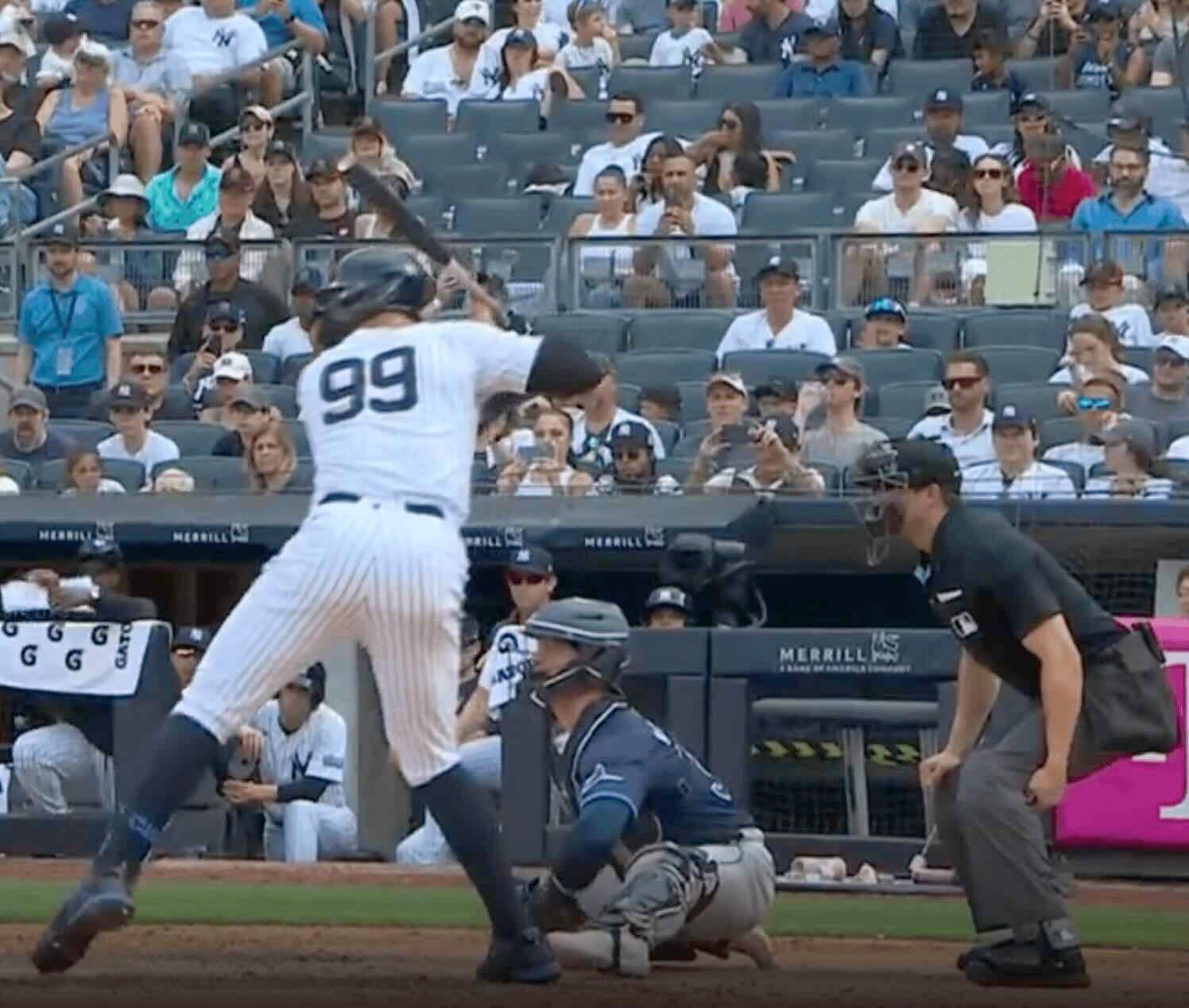 大谷翔平超えのアーロン・ジャッジ、第35号3ランホームランを放つ