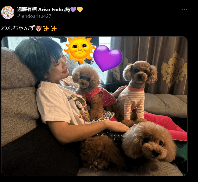 東京女子プロレス　遠藤有栖、「わんちゃんず」との癒しショットを公開！ファンから愛らしい反応が続々