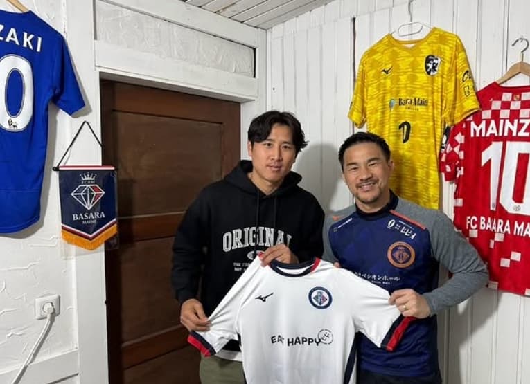 「うれしい報告！」岡崎慎司、元マインツ戦友・ジャチョルがBASARAマインツに参加！