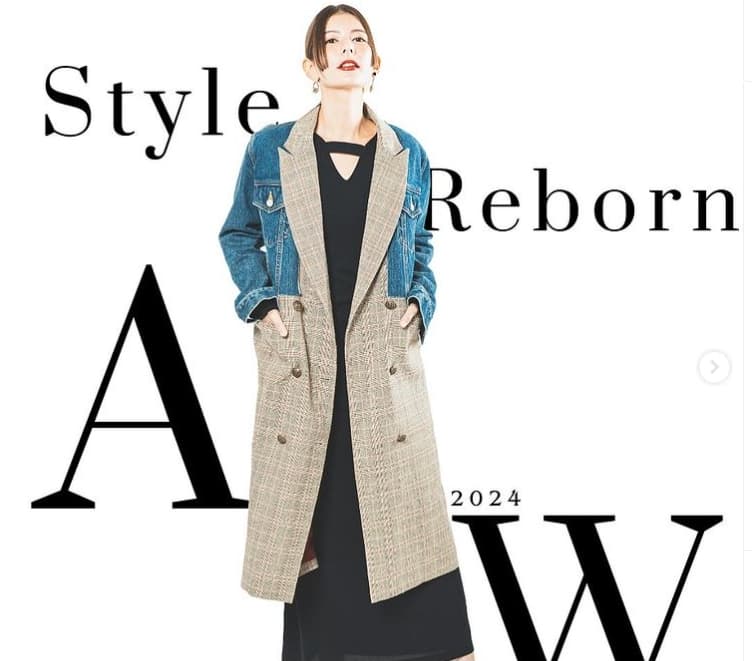 スザンヌ　10月19日宮下パークでPOPUP開催！StyleReborn 2024/AWコレクションがついに登場！